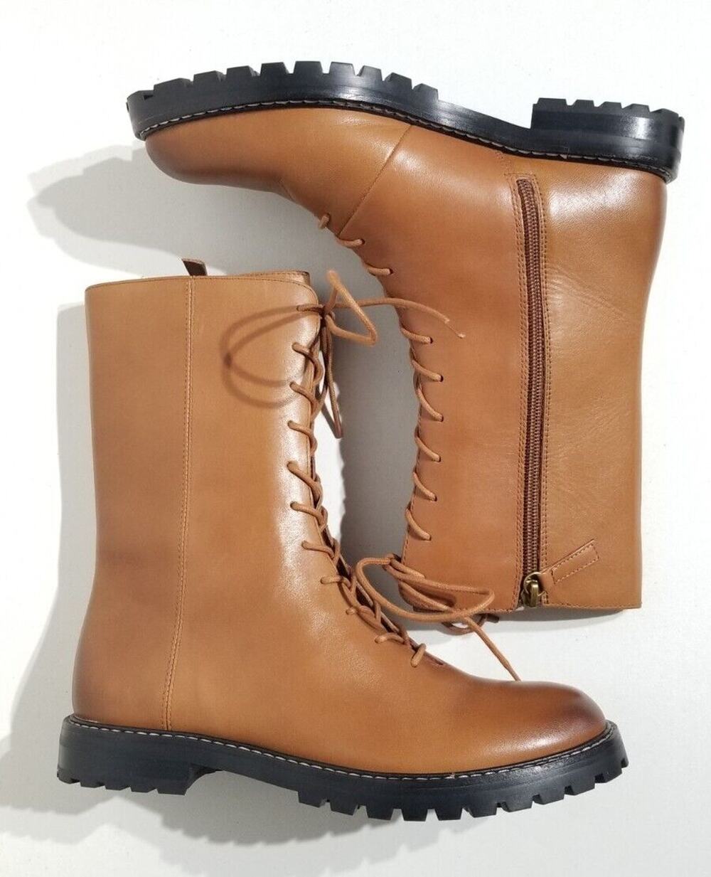 Copied - J. Crew Refined Leather Lace Up Boot BA186 Rich Oak